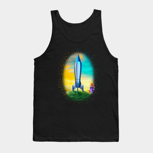 The Moon Mission Tank Top by Rocket Girl